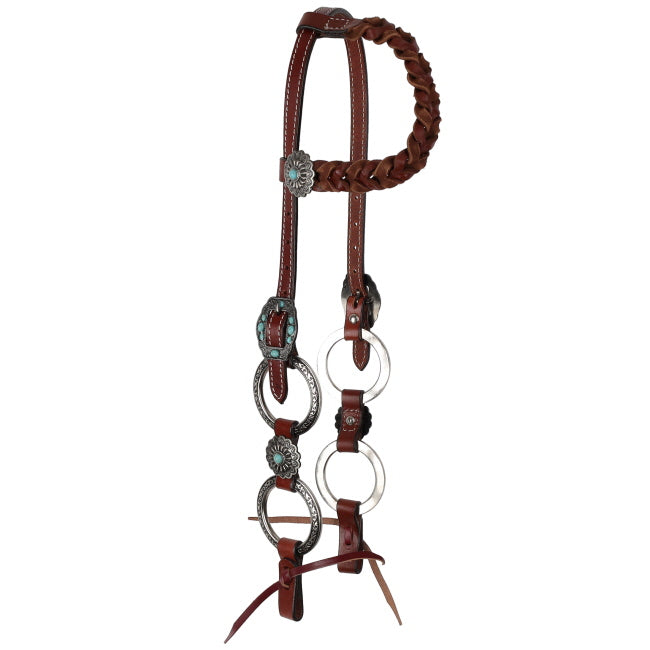 Showman Wildflower Halo One Ear Headstall and Breastcollar Set
