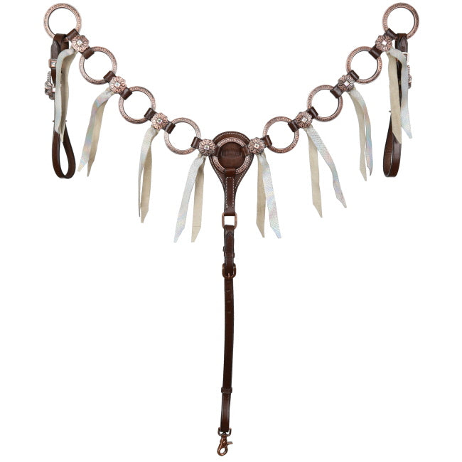 Showman Frosted Halo One Ear Headstall and Breastcollar Set