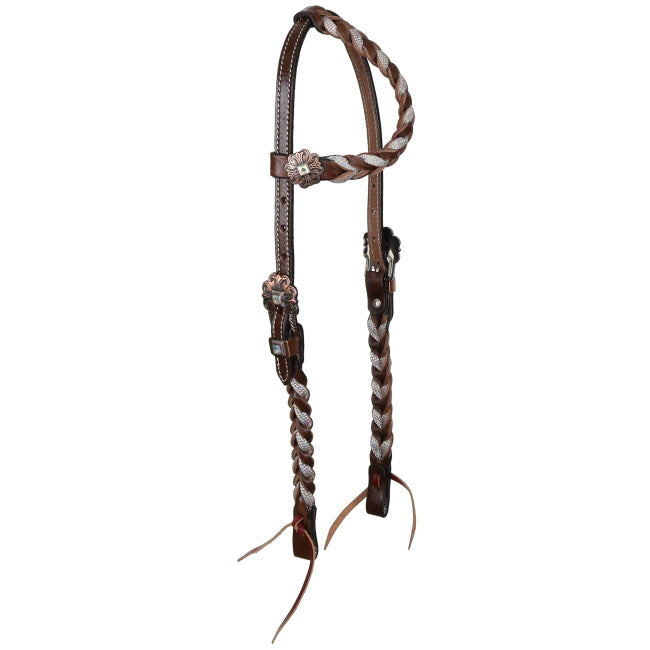 Showman Frosted Halo One Ear Headstall and Breastcollar Set