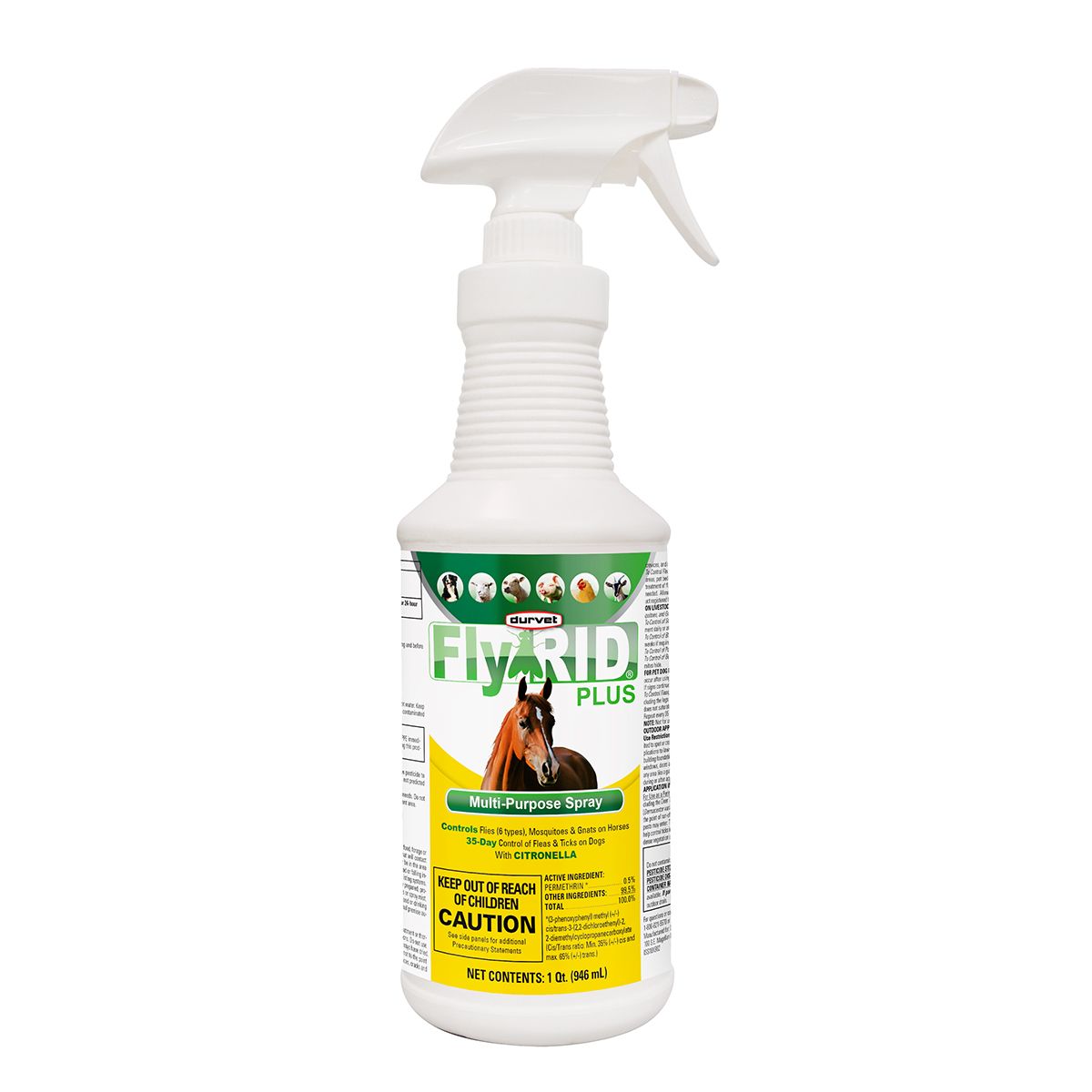 FlyRID Plus Multi-Purpose Fly Spray Horses Dogs Livestock