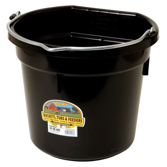 DuraFlex Plastic Flatback Bucket 20 Qt