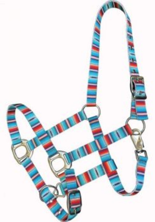 Serape Print Nylon Horse Size Halter