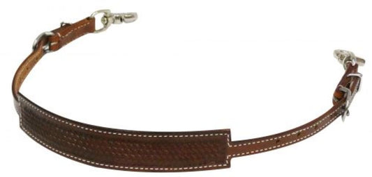 Basket Weave Tooled Wither Strap