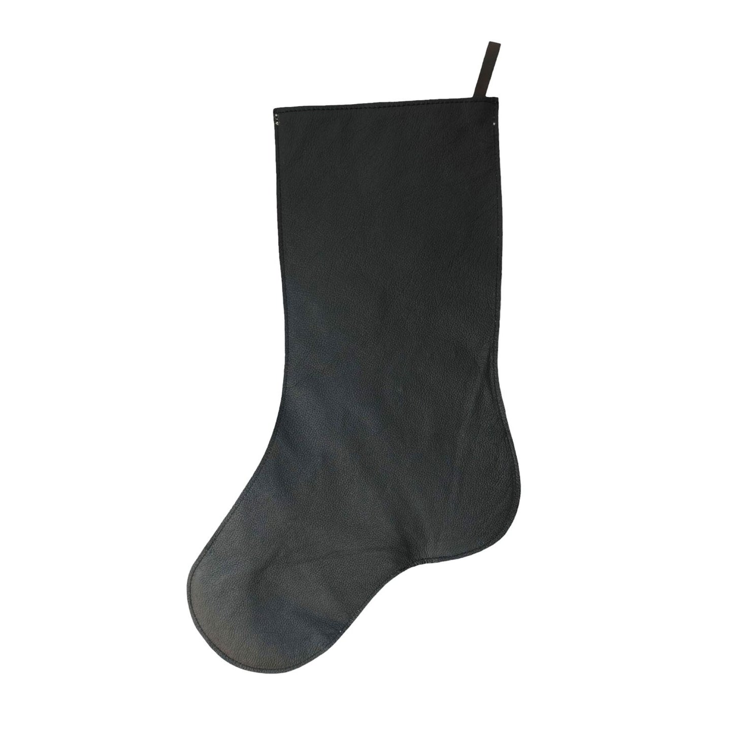 Cowhide Christmas Stocking - Cyan Cascade Fringe