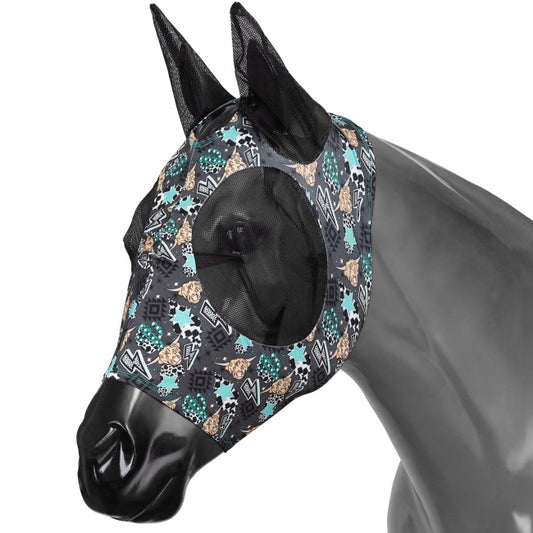 Showman Highland Lycra Fly Mask