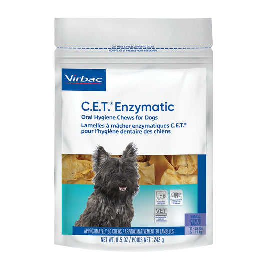 C.E.T. Enzymatic Oral Hygiene Chews for Small Dogs 30 ct.