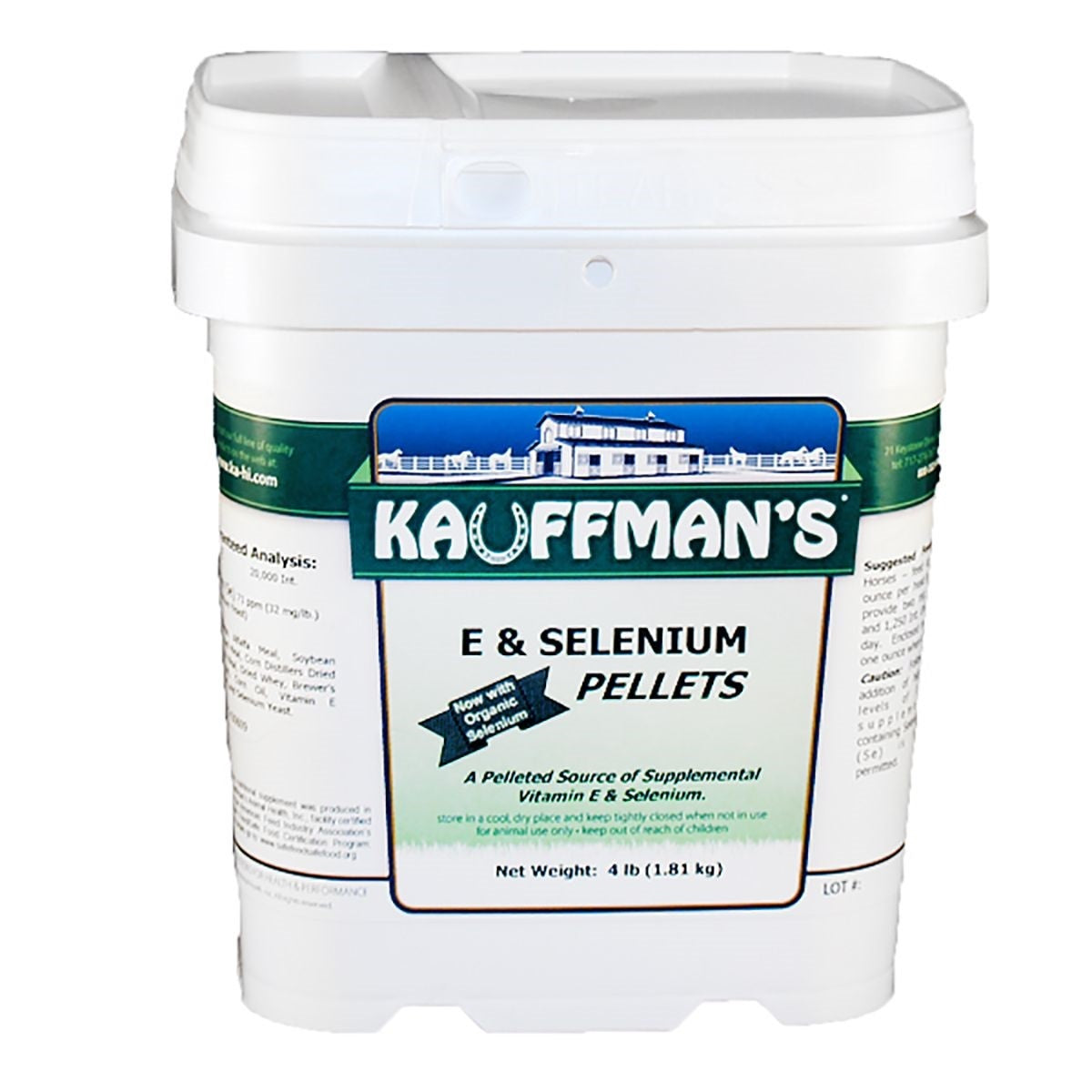 Vitamin E & Selenium Pellets Equine Supplement 4 lbs.