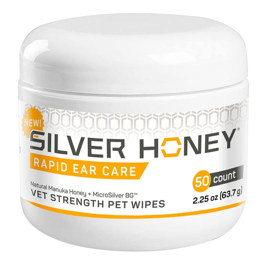 Silver Honey Rapid Ear Care Vet Strength Wipes 50 ct.
