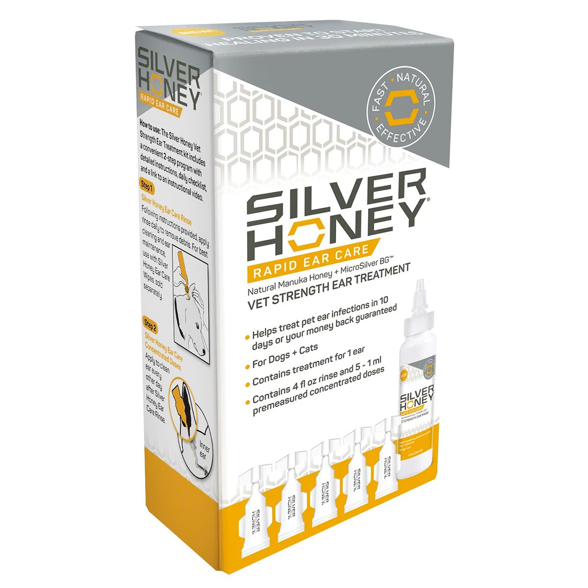 Silver Honey Rapid Ear Care Vet Strength Ear Treatment 4 oz.