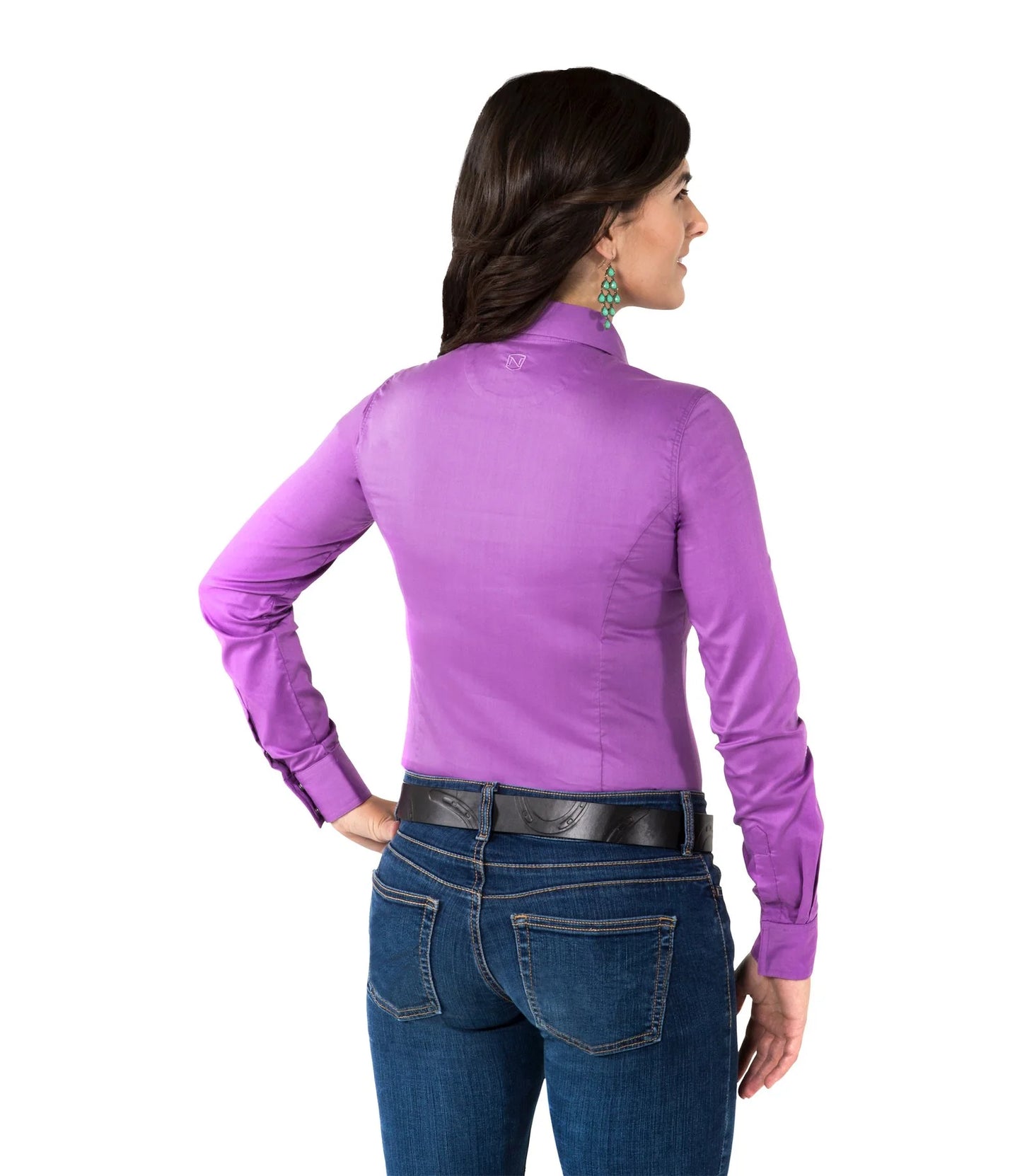 Women's Noble Outfitters Perfect Fit Purple Show Shirt, Size XS