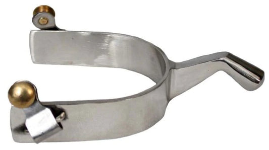 Showman Stainless Steel Blunt End Spurs