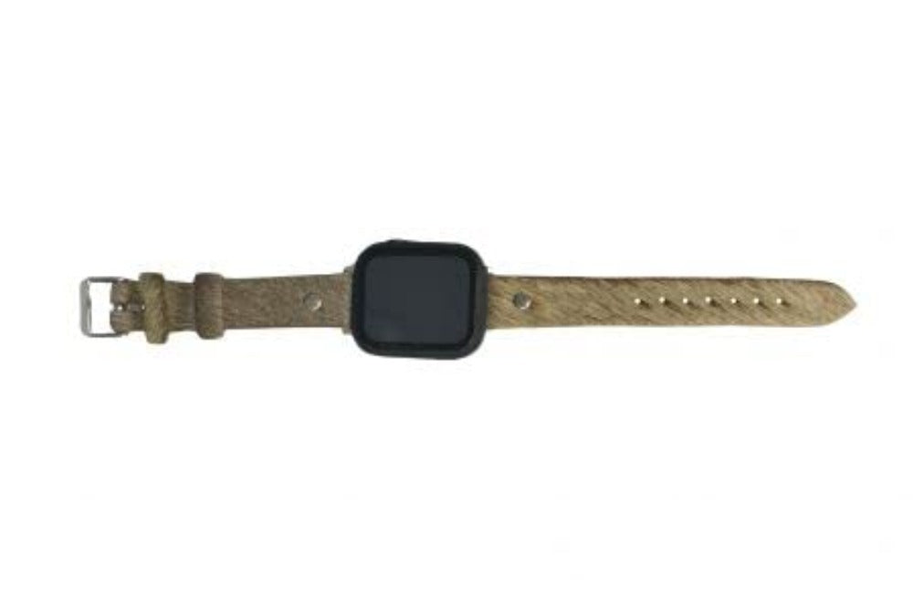 Solid Brown Hair-On Cowhide Apple Watch Band 38/40mm