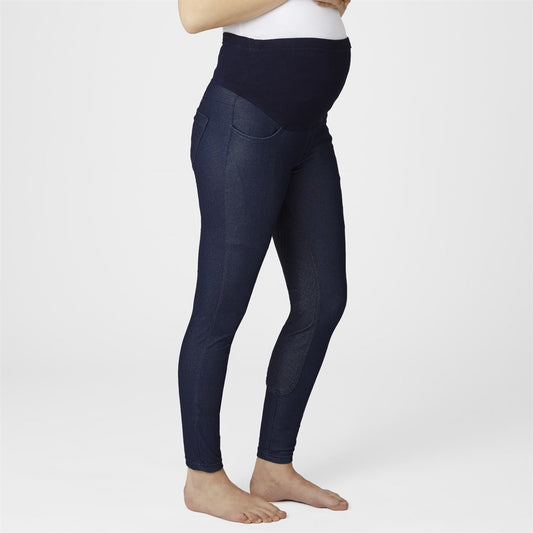 Dark blue 'Katia' Maternity Denim Look Full Seat Tights