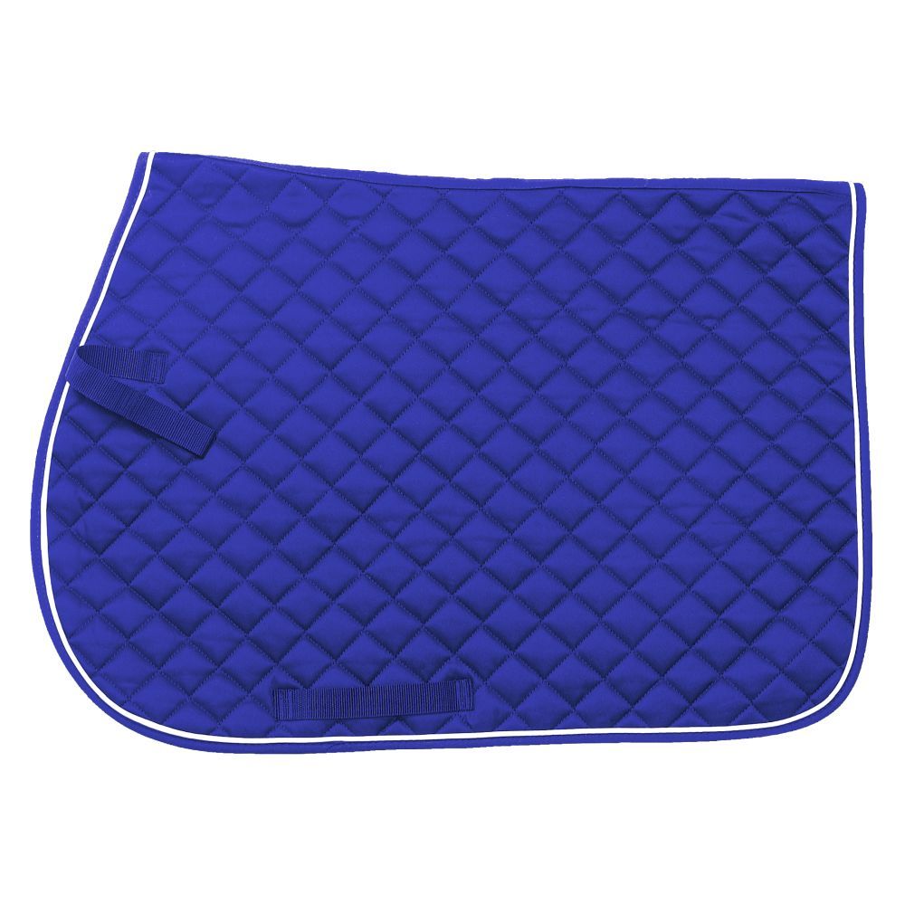 EquiRoyal Sq Quilted Cotton English Saddle Pad Color Choice