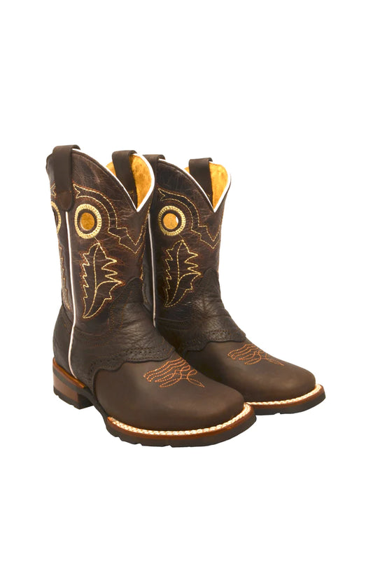 Youth size Redhawk Mocha Western Boots