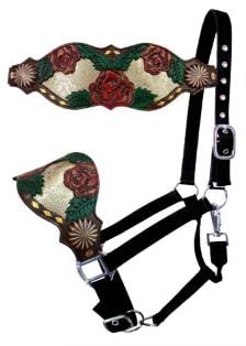 Snake Inlay Flower Inlay Bronc Halter