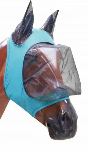 Pony Yearling Cob Horse Warmblood Bug Dust Mesh Lycra FLY Face Covering 71-2838