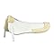 HORZE Gel Half Pad - Faux Fur Trim
