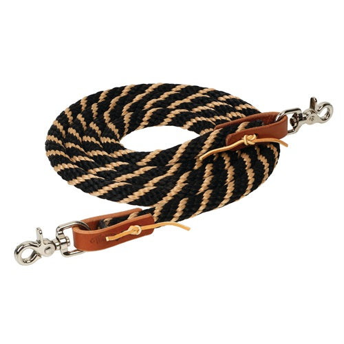 8' Poly Roper Reins with Scissor Snap