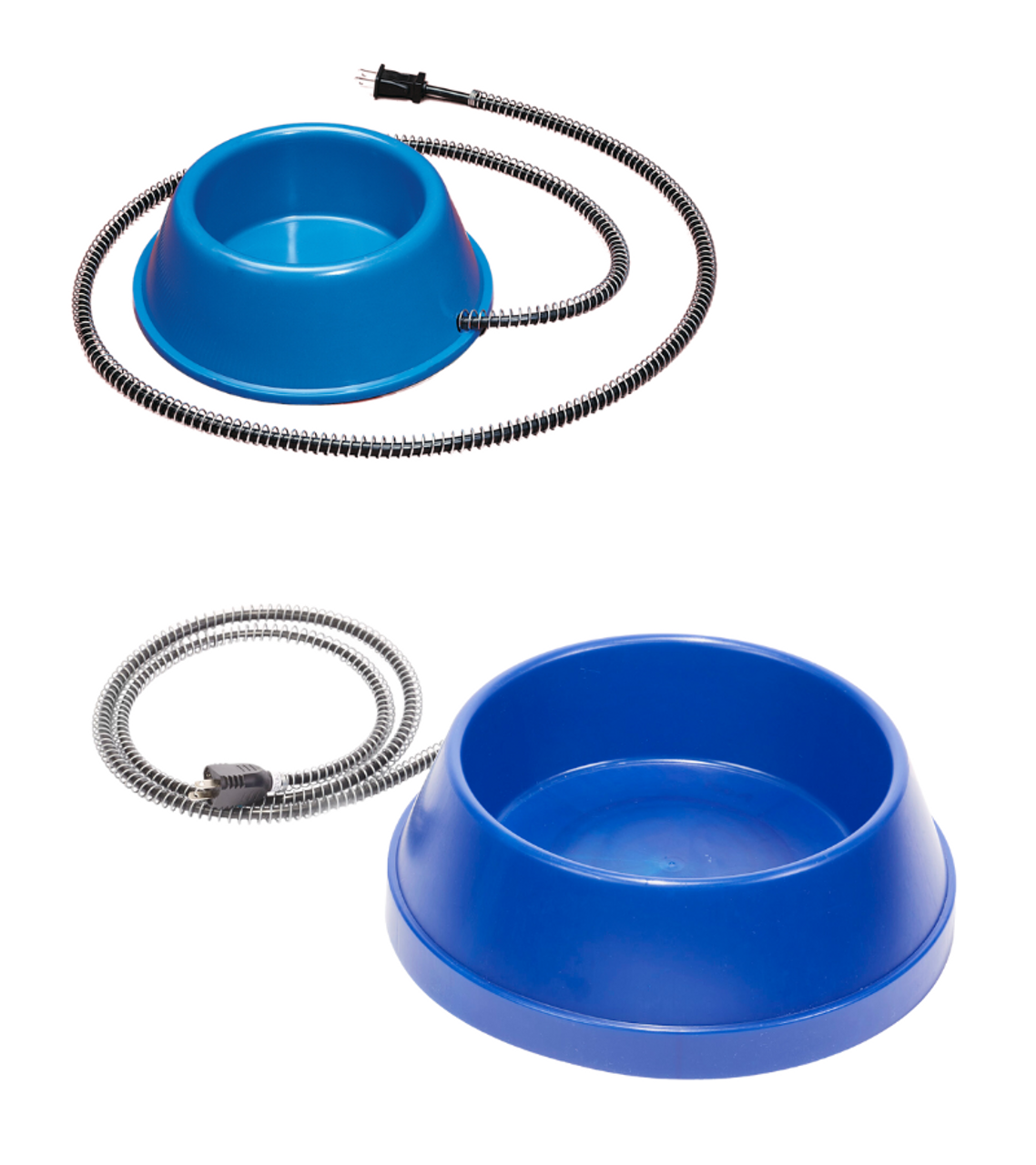 Blue plastic Heated 5 Quart Pet Bowl w 6' foot cord