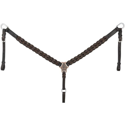 Braided Leather Breast Collar