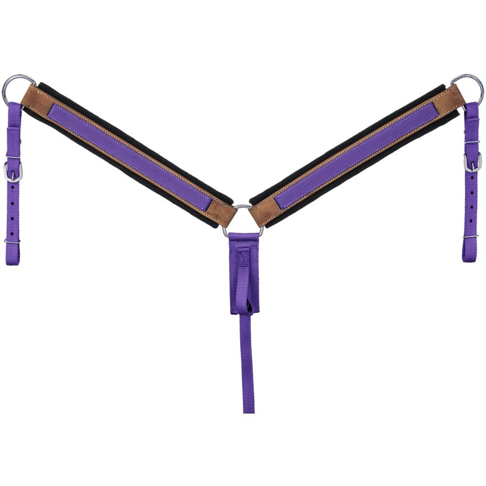 Tough 1 Premium Hybrid Breast Collar Purple