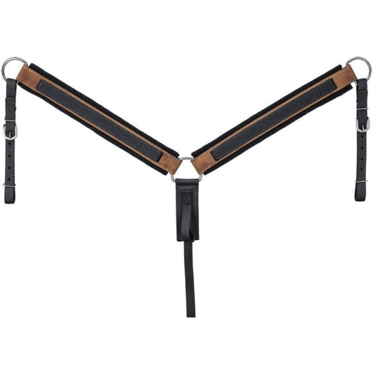 Tough1 Premium Hybrid Breast collar Black