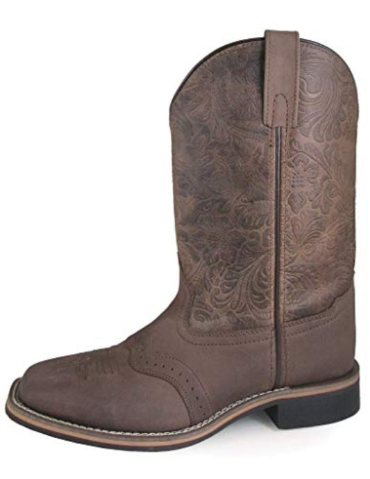 Smoky Mountain Women's Brown Brandy Square Toe Western Cowboy Boots