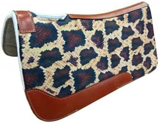 31" X 32" Python Print Solid Felt Saddle Pad