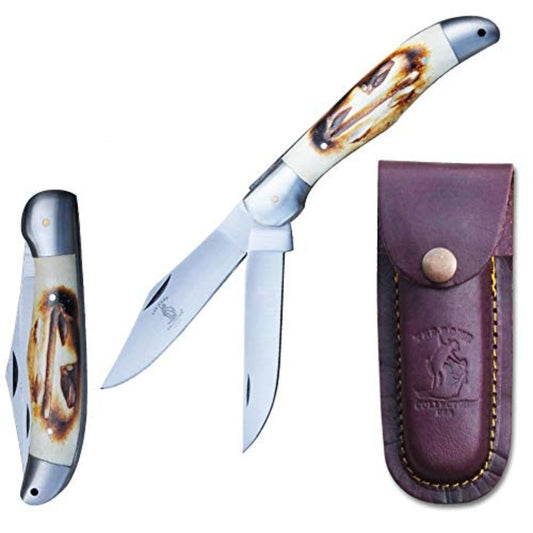 5" Bone Collector Pocket Knife w/ 2 Blades