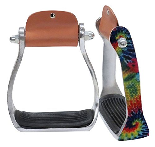 Showman Shimmering Tie Dye Stirrups