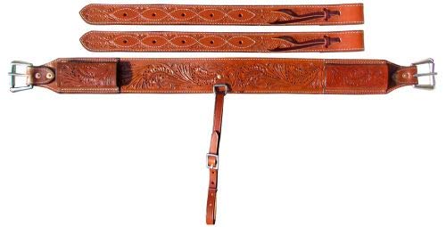 3" Wide Acron Tooled Back Cinch