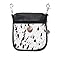 Hip Bag Dark Brown Leather  Embellished Crossbody Concealed Carry Purse Cell Phone Case Saddle USA