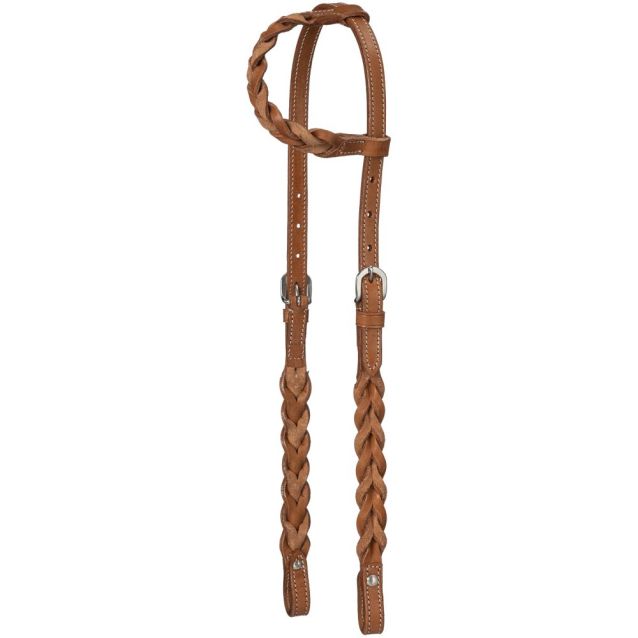 Braided Leather One Ear Headstall