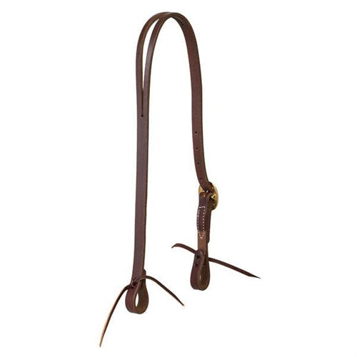 Working Tack Split Ear Headstall, 3/4", Solid Brass