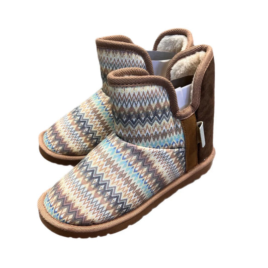Blazin Roxx Maya Turquoise Aztec Slipper Boots Women's
