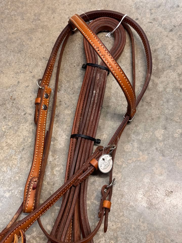 Billy Cook Headstall With Reins