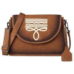 Angel Ranch Maeve Crossbody Bag Boot stitch