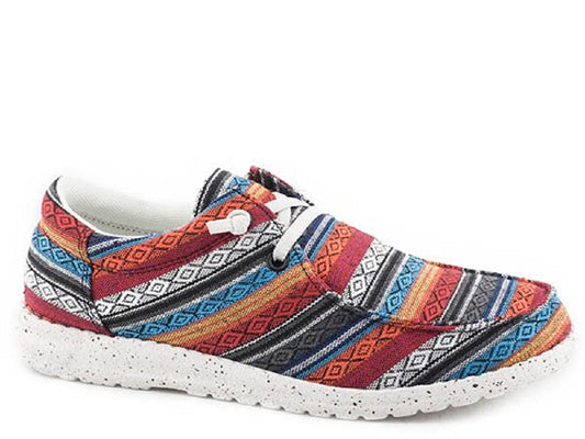 Women's Roper SERAPE COLOR 'HANG LOOSE' SLIP ON SHOES w/ Laces