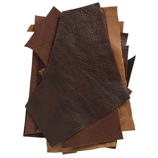 Assorted Leather Remnant Bag Weaver Leather