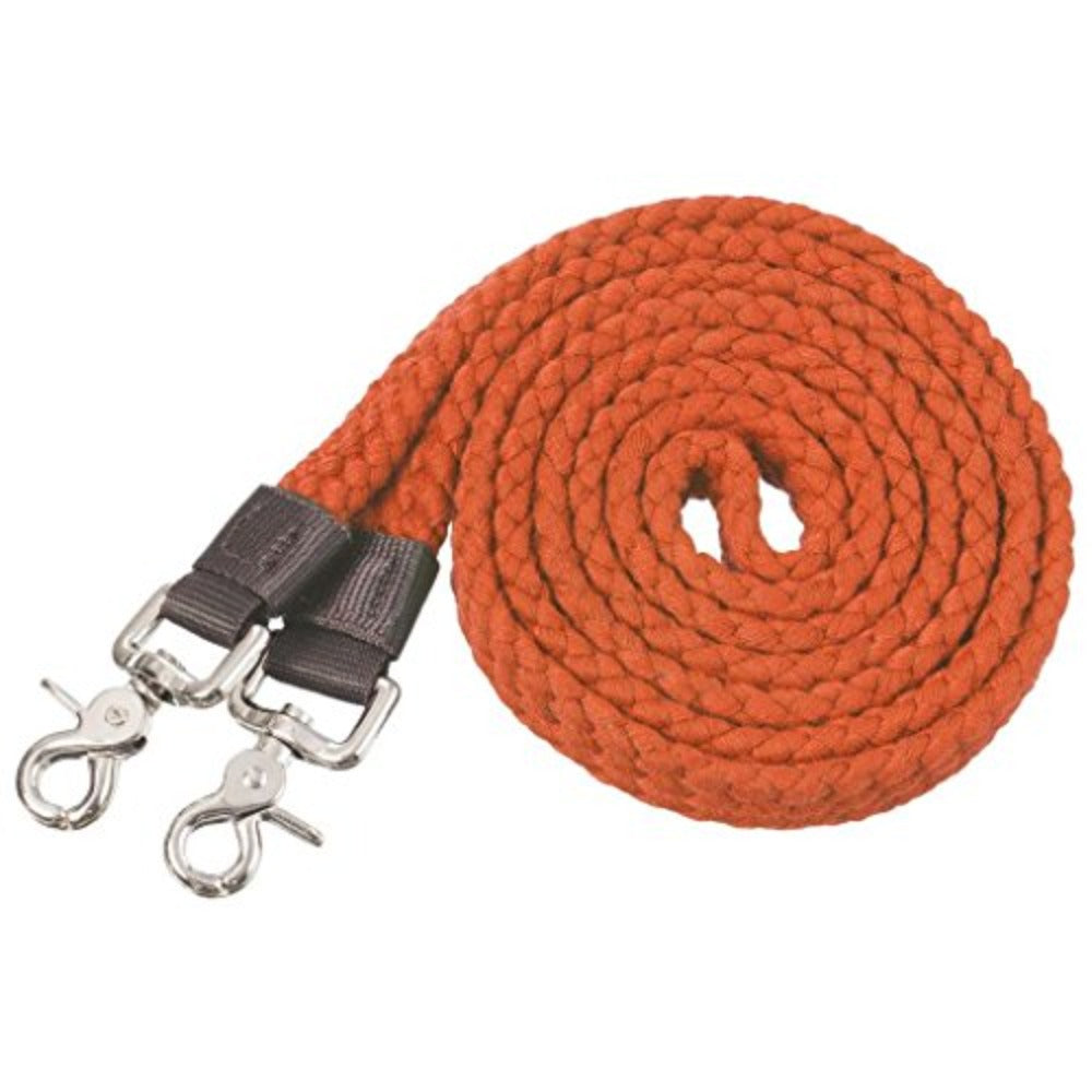 7' Flat Cotton Roping Reins - Color Choice