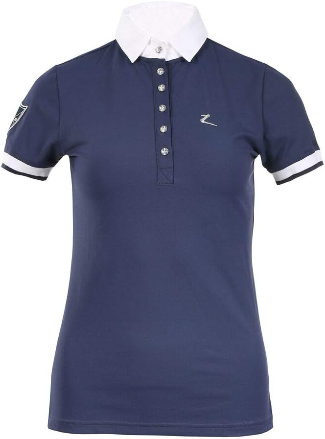 Horze Ines Women's Technical Show Shirt -Peacoat dark blue - Small