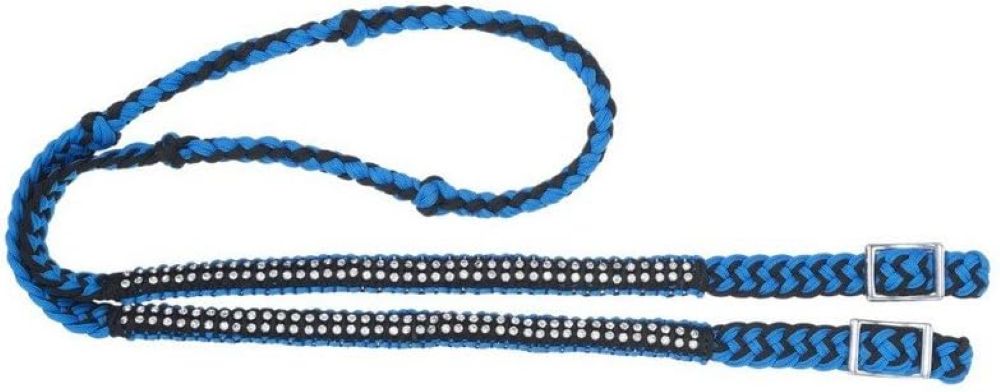 Mini Horse Knotted Competition Reins w/ Crystal Accents