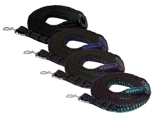 25' long Flat Braided Lunge Line w/ Rubber stopper