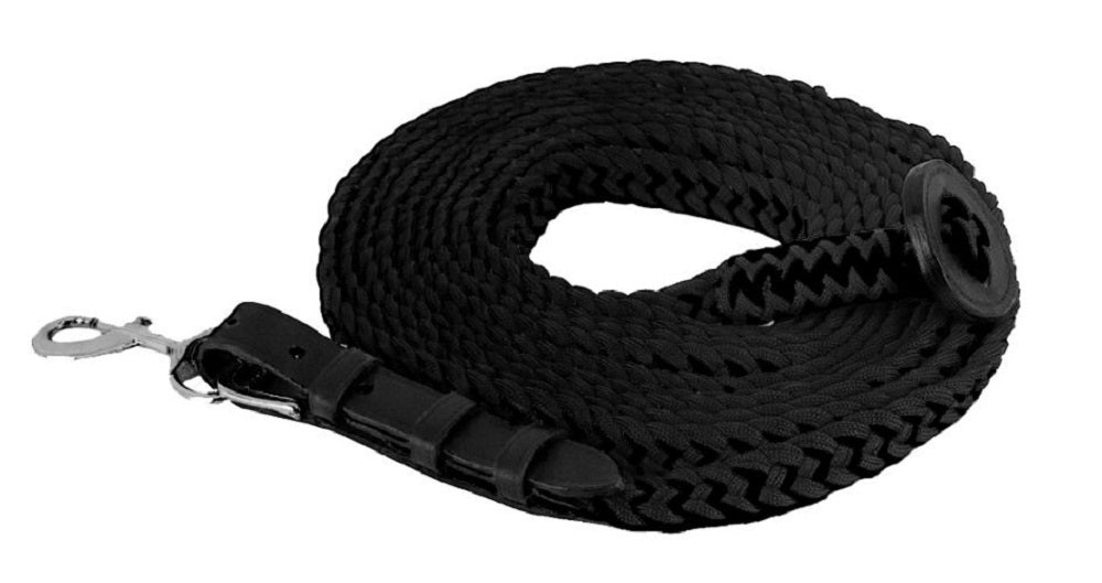 25' long Flat Braided Lunge Line w/ Rubber stopper