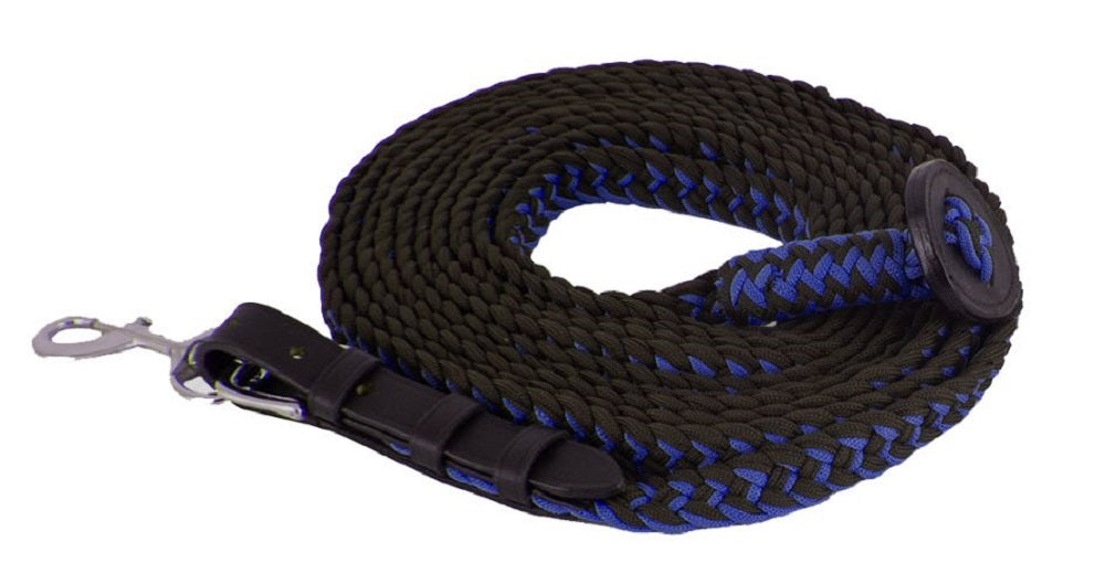 25' long Flat Braided Lunge Line w/ Rubber stopper