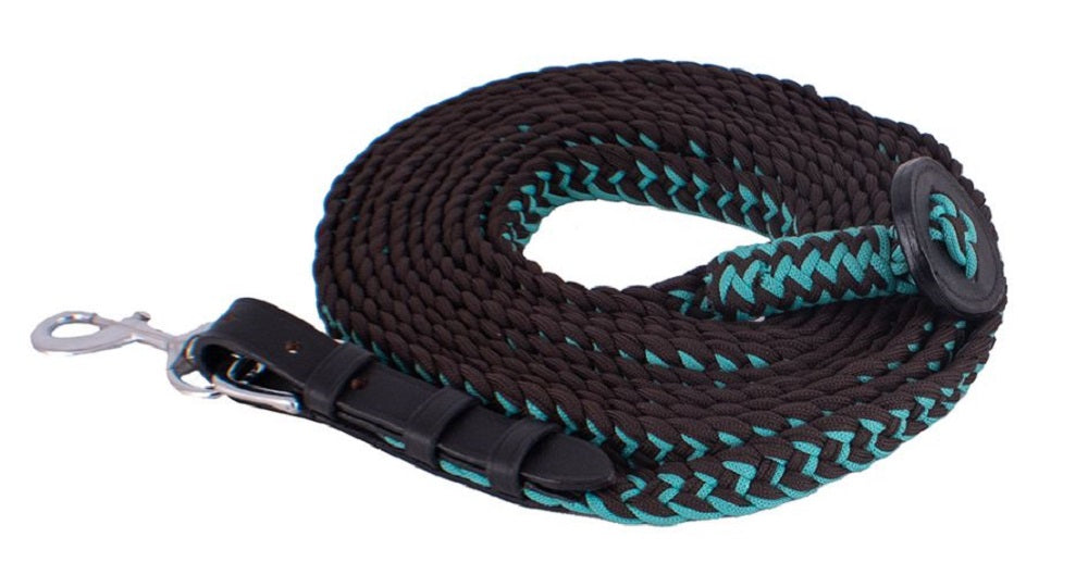 25' long Flat Braided Lunge Line w/ Rubber stopper