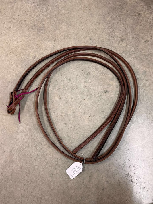 Pink Stitch Weighted Reins