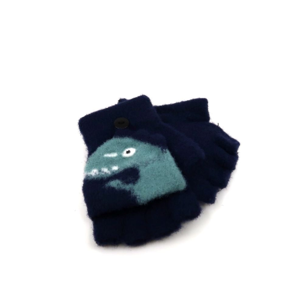 Kids' Dino Knitted Gloves Mittens