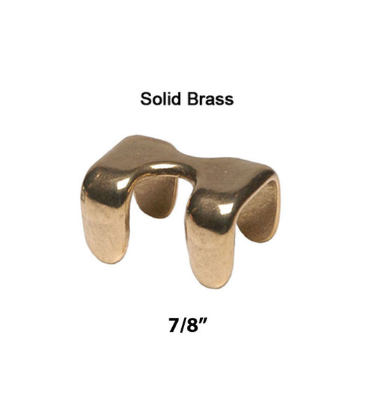 Solid Brass Rope Clamp 7/8"